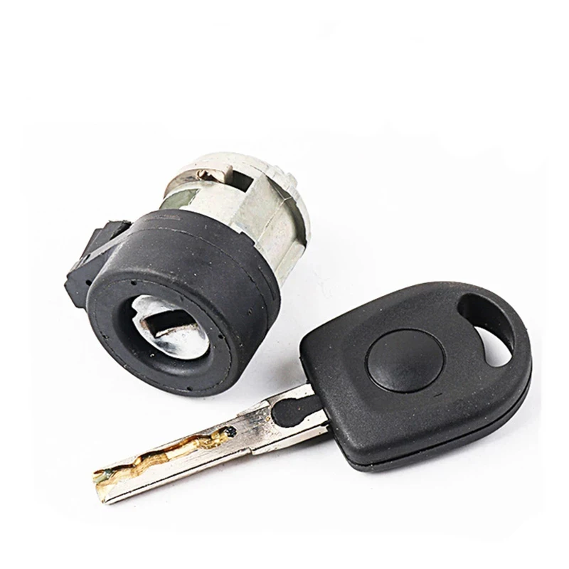 CHKJ Car Ignition Switch Lock Barrel Cylinder For VW Passat B5 Bora Polo for Magotan Set Replacement Ignition Lock Cylinder