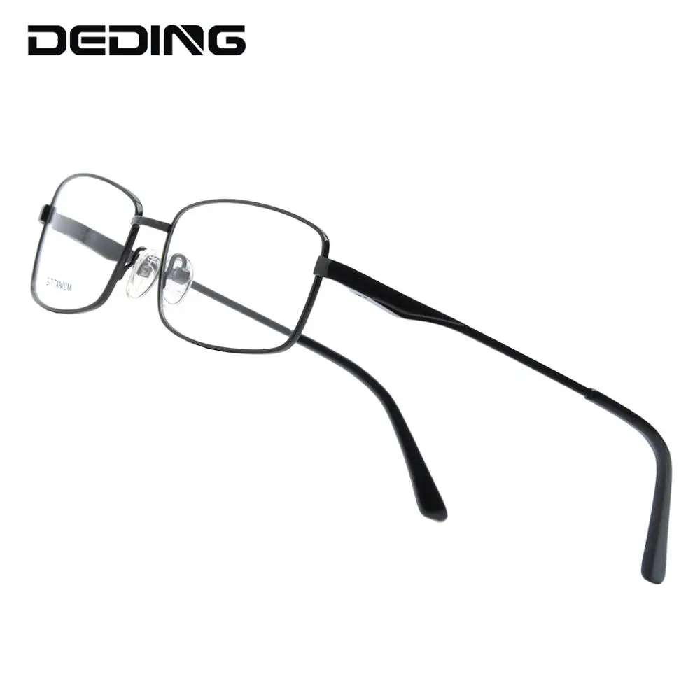 Pure Titanium Glasses Frame Men Rectangle Eyeglasses full rim Spectacle Frames Prescription Myopia Optical Frame Eyewear DD1542