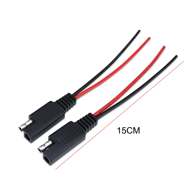 Câble d'extension SAE vers SAE, fil de déconnexion rapide, câble d'extension, fil de prise de batterie solaire, 18AWG, SFP, longueur 15cm, 1 paire