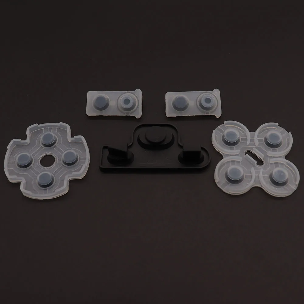 PS3 컨트롤러용 전도성 고무 1세트, PS3용 부드러운 실리콘 전도성 버튼 패드 교체