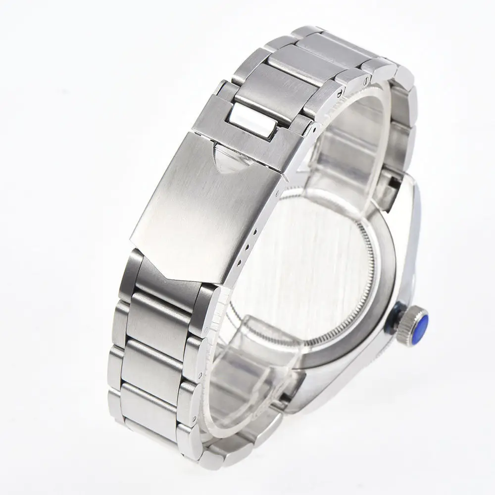 41mm Corgeut Design Luxury Custom Sterile Dial Men\'s Watch Lume Schwarz Bay GMT Automatic Military Sports Swimming Mechanical