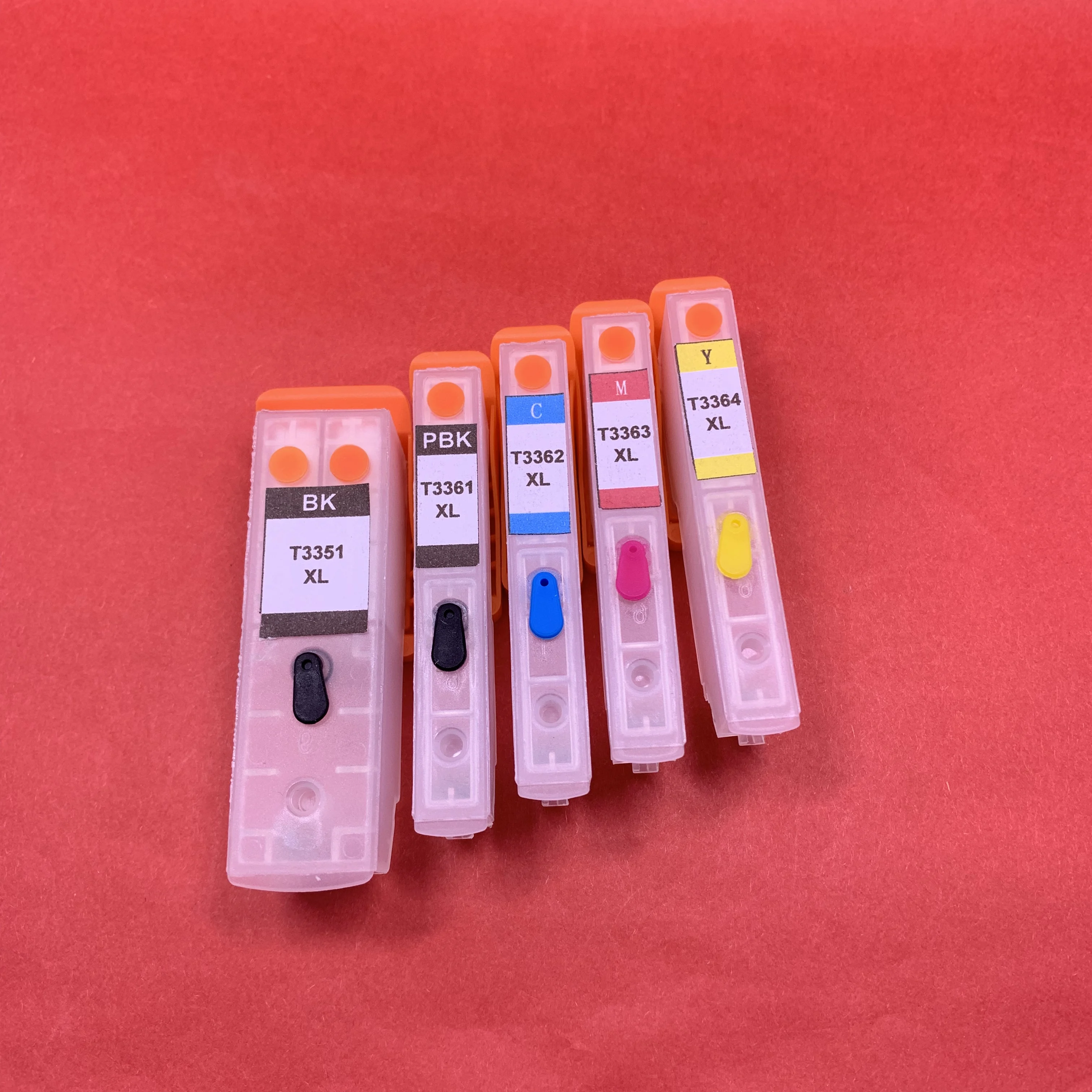 

1 Set 33XL T3351 t 3351 t3361 3361 Empty Refillable Ink Cartridges for XP-530 XP-630 XP-830 XP-635 XP-540 XP-640 XP-645 XP900