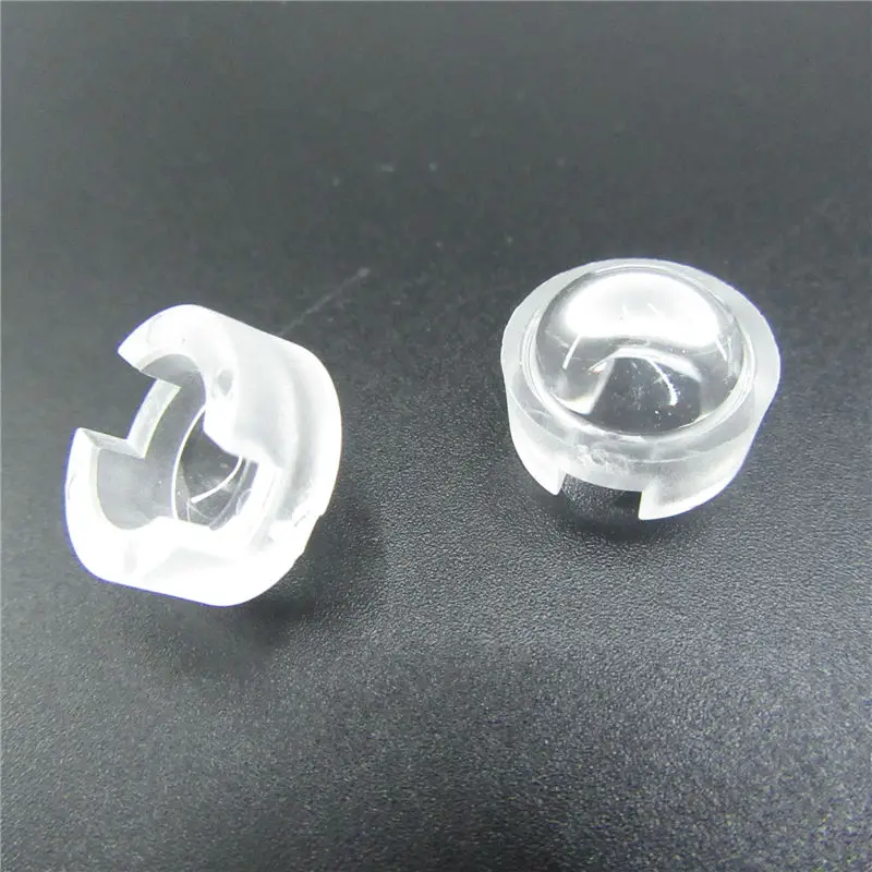 13mm 1W 3W Mini LED Lens 15 30 45 60 90 100 Degree for IR CCTV LED PCB Convex Acrylic Lens With Holder Reflector Collimator