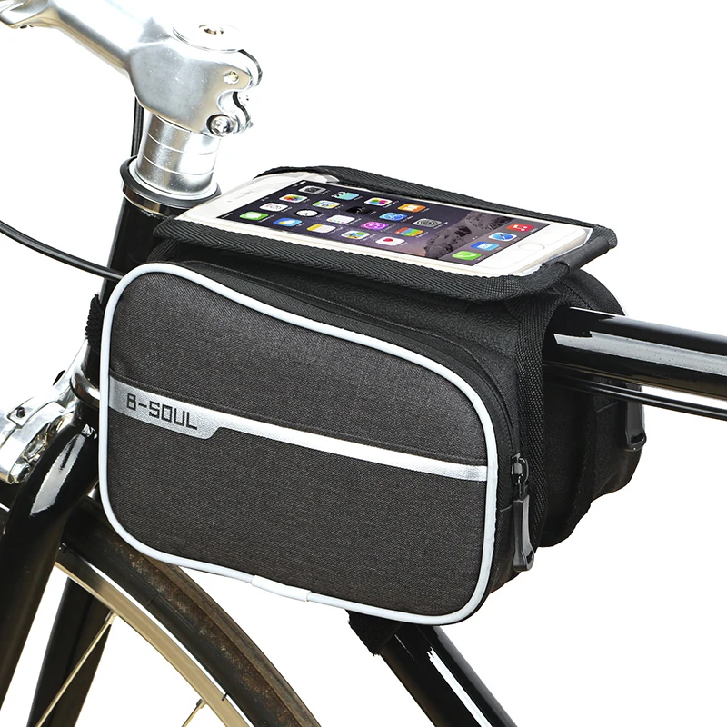 Bicycle Bags Front Touch Screen Mobile Phone Bag MTB Road Mountain Bike Top Tube Bag Cycling Pannier pack Cycling Accessories