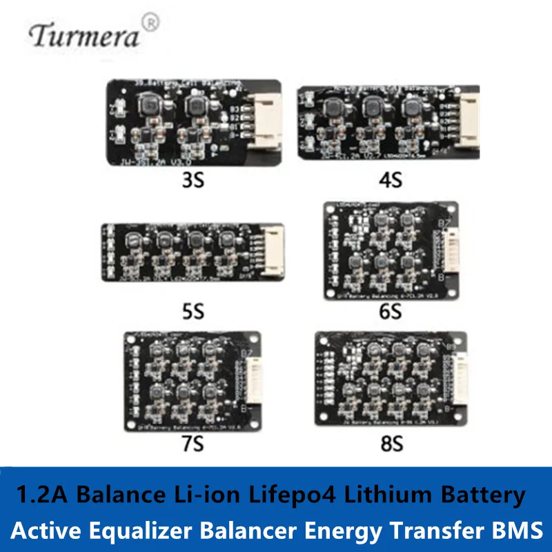 1.2a equilíbrio li-ion lipo lifepo4 lto bateria de lítio ativo equalizador bms transferência de energia bms 3s 4S 6s 7s 10s 16s 17s novo