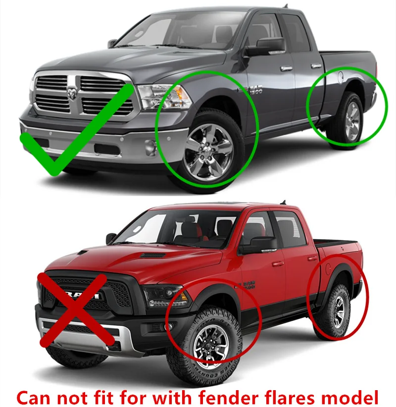 

4 шт. автомобильные брызговики для Dodge Ram 1500 2500 3500 2009-2018 брызговики передние и задние брызговики аксессуары для шин и крыльев