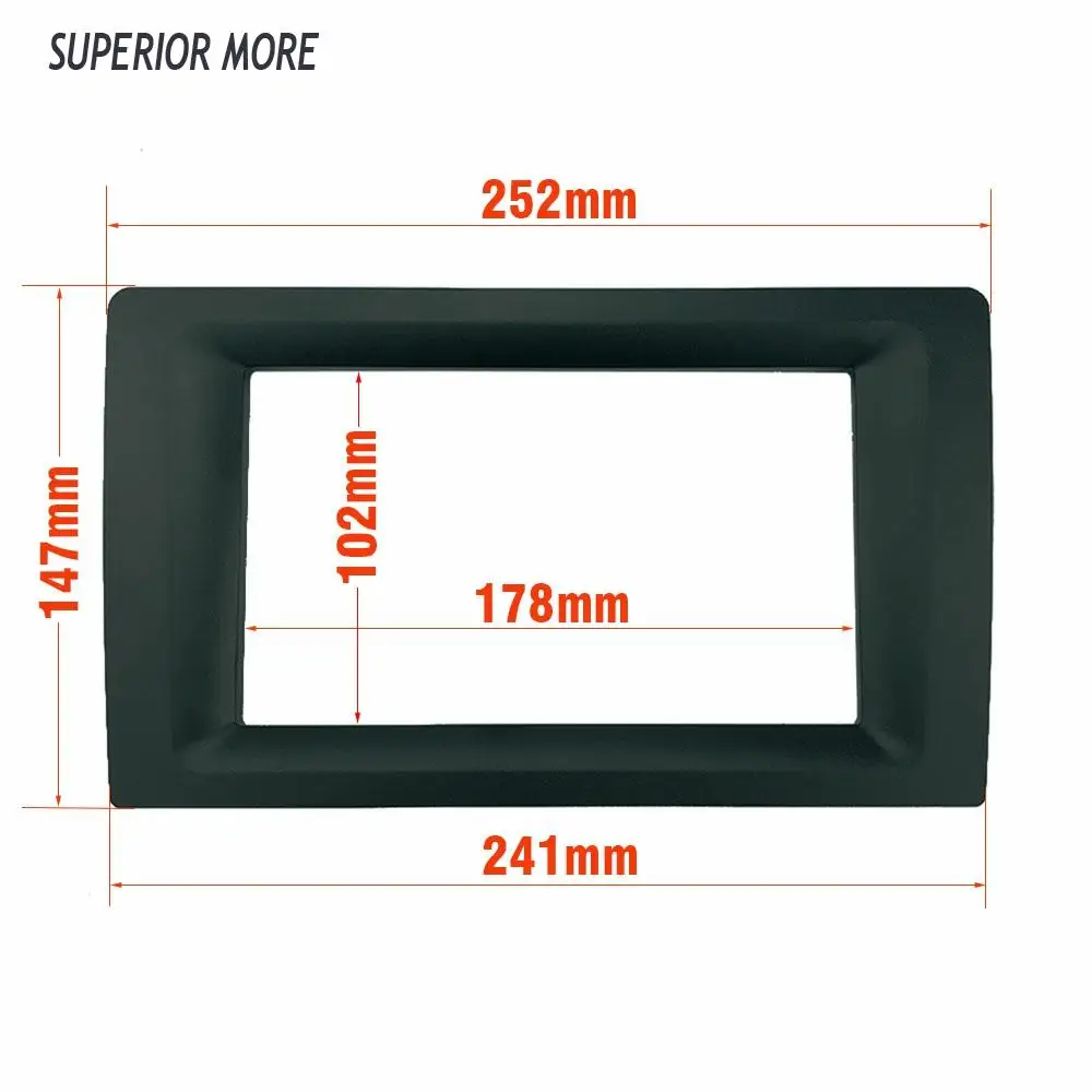 2 Din Universal Fascia 10.1 Inch Frame Change To 7 Inch Car Radio Fascia Frame Car DVD Dash Kit Installation Frame Trim ABS+PC