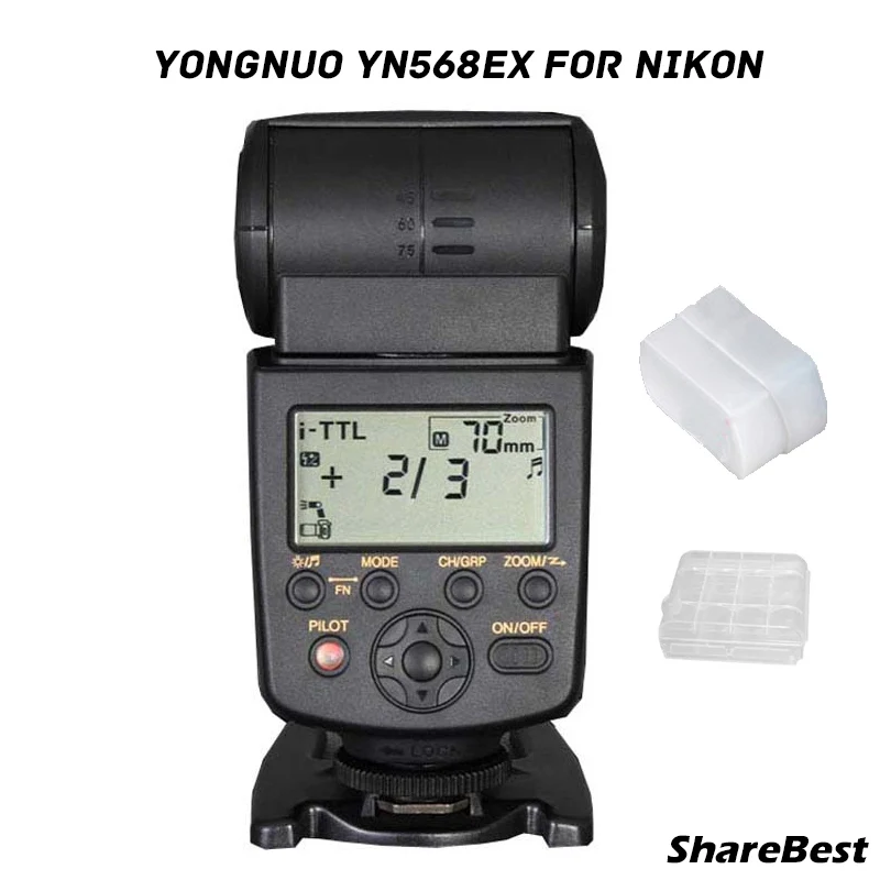 

Yongnuo YN-568EX for Nikon, YN 568EX HSS Flash Speedlite YN 568 for D800 D700 D600 D200 D7000 D90 D80 D5200 D5000 D3100 D3000