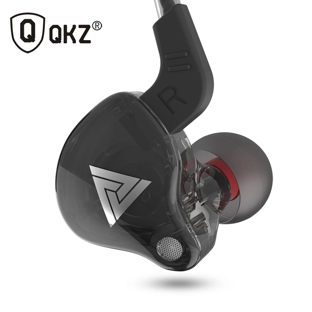 QKZ AK6 AK6-X SK3 SK7 Copper Driver HiFi Sport Headphones In Ear Earphone For Running With Microphone Headset music Earbuds