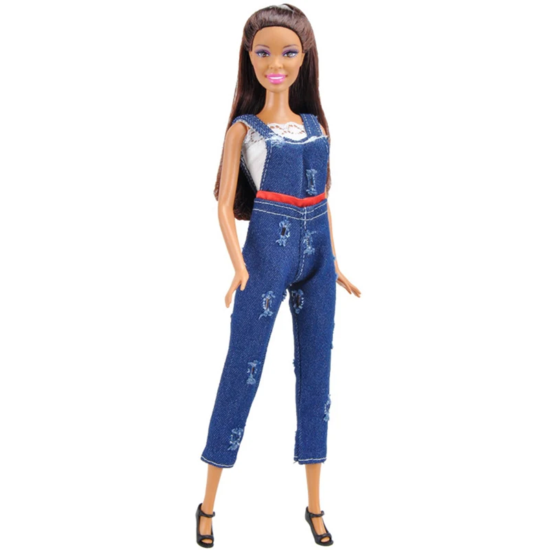 Doll Clothes Fashion Jeans Suit Daily Casual Outfits Office Dress for 1/6 Barbie Doll Clothes Accessories Girl Dressing Diy Toys view 4