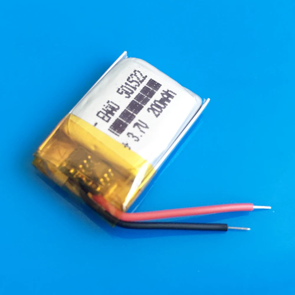 3 szt. Model 501522 3.7V 200mAh akumulator Lipo do odtwarzacz muzyki z Bluetooth nawigacji satelitarnej GPS kamera DVC okulary 3D