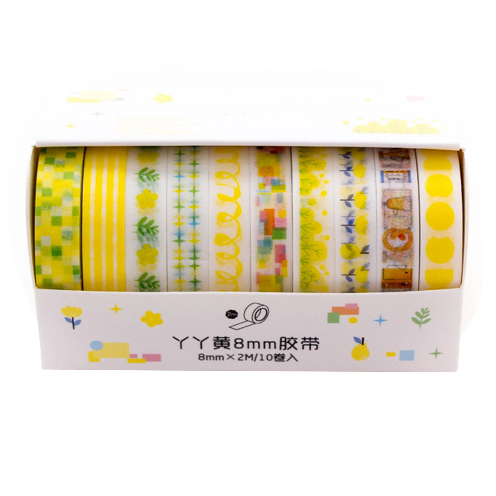 10 Roll Dot Strawberry Pattern Washi Tape Collage Paper DIY Scrapbooking Sticker Beautiful Washi Tape Diary Decoration