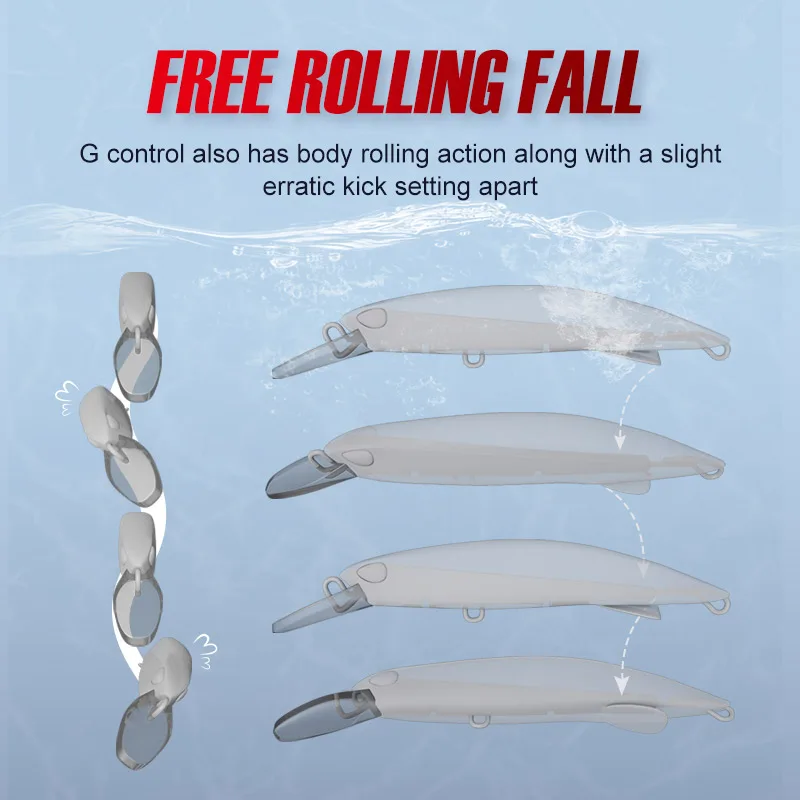 Noeby Wobbler Minnow – Sumergible 90mm/110mm agua salada - imagen 5