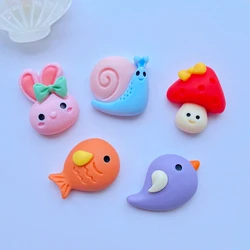 20Pcs New Mini Cute Cartoon Animal Flat Back Resin Cabochons Scrapbooking DIY Jewelry Craft Decoration Accessorie J69