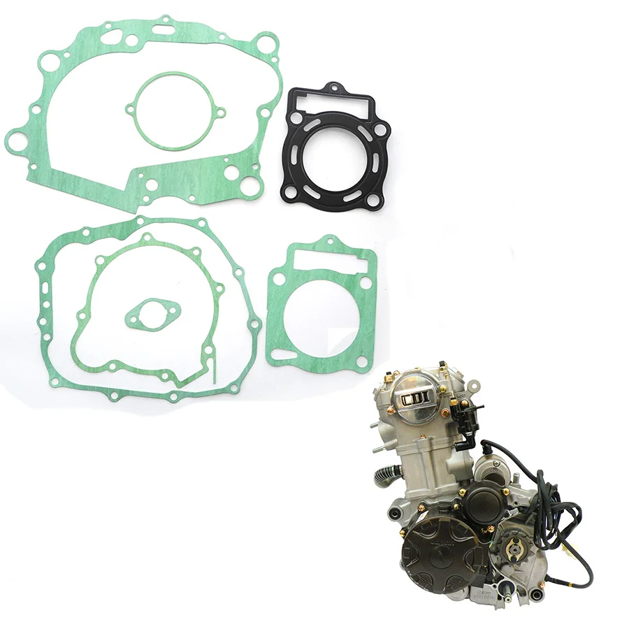 Non-asbestos Gasket Kit for LC172MM LX170MM Loncin CB250 250CC Water cooled Engine Mikilon BSE Jinling XMOTO ATV Dirt Bike