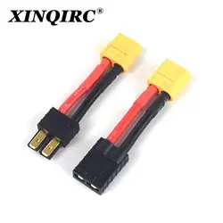 XINQIRC 1PCS T plug Deans Female / Male to TRX Male Female Adapter Connector For Traxxas RC Car Battery Accessories