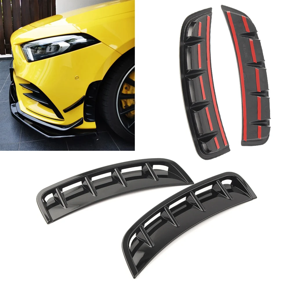 Car Front Wheel ABS Air Vent Hood Fender For Mercedes-BENZ A-Class W177 A200 A250 A220 A35  Sport 2019 2020 2021 2pcs/Set