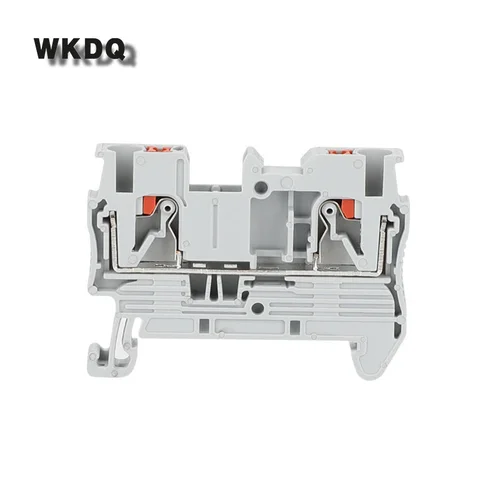 Imagen 2 del producto Enchufe de tira de alimentación PT2.5, conector eléctrico de cable, carril DIN, bloque de terminales sin tornillo, PT-2.5 PT 2,5, 10 Uds.