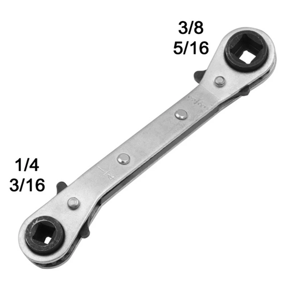 Dwugłowy kwadratowy klucz grzechotkowy śruba do demontażu gospodarstwa domowego klucz wielofunkcyjny zawór klimatyzacji narzędzie do naprawy samochodu