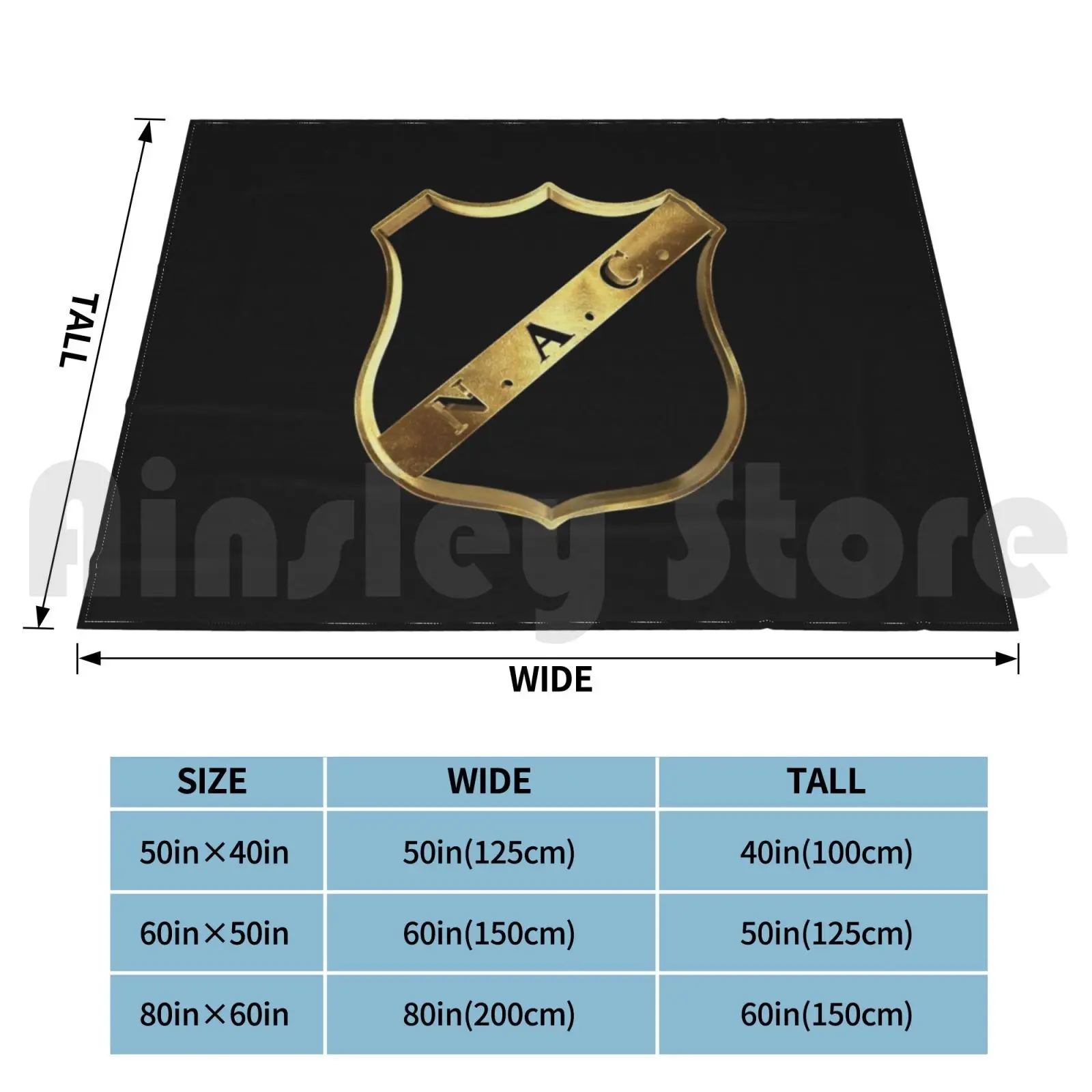 Golden Breda Football Ultras Dutch Holland Blanket Super Soft Warm Light Thin 1312 Breda Hooligans Breda Casulas