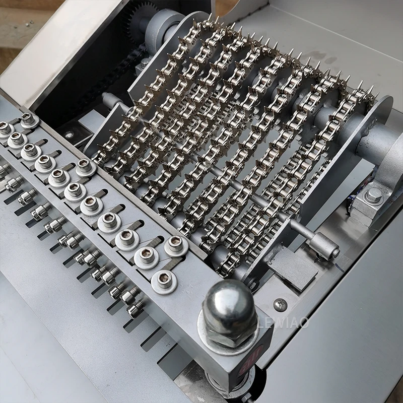 Mesin pemotong daging otomatis, mesin pemotong bongkah ayam payudara kubus