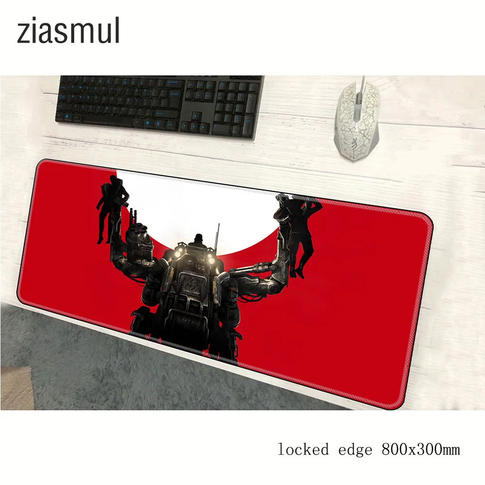 Коврик для мыши Wolfenstein, самый дешевый компьютерный коврик для мыши 800x300x2 мм, большой коврик для мыши padmouse, эргономичный офисный коврик, коврики для ПК