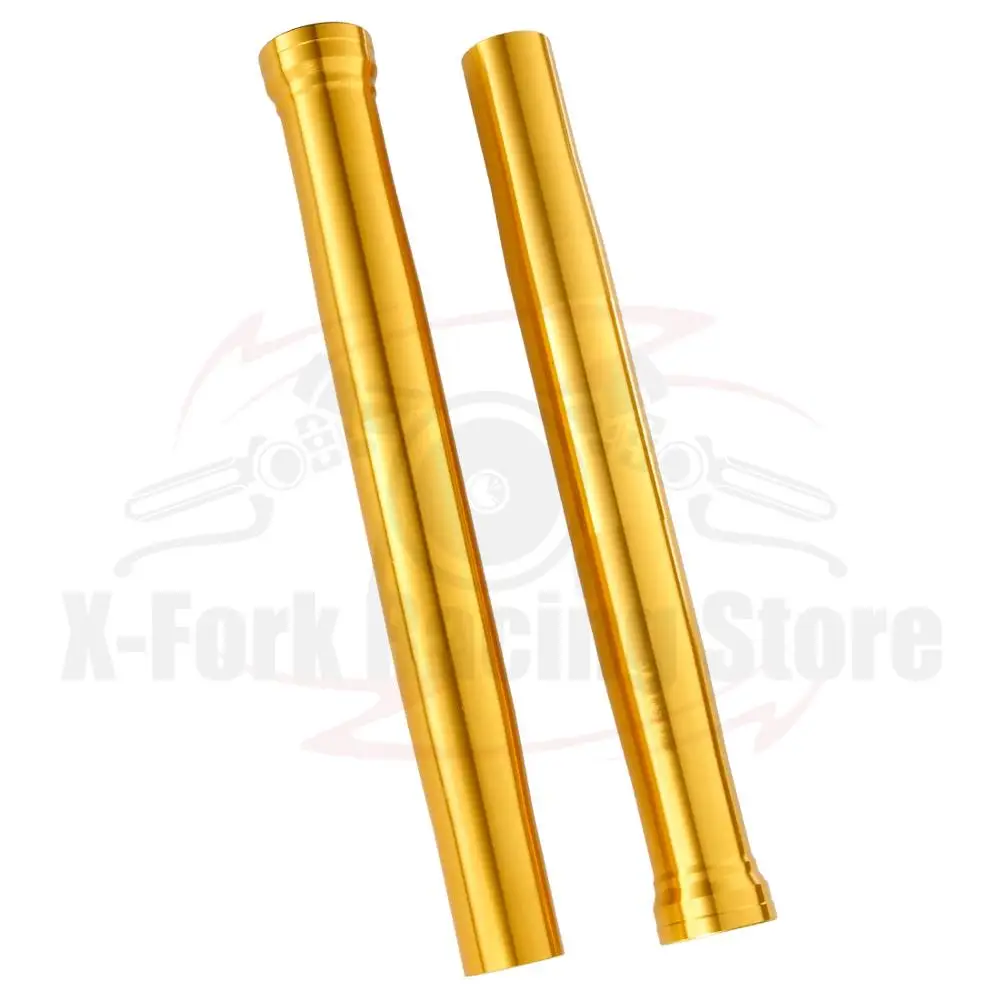 Black/Gold Front Outer Fork Pipes Tubes Bars For YAMAHA R1 2002-2003 Shock Absorber Stanchions Fork Legs  5PW-23136-10-00 482mm