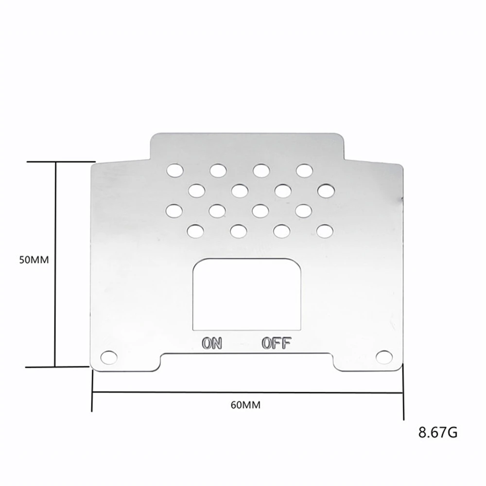 Peça de reposição para base de armadura, chassi de aço inoxidável antiderrapante para wpl d12 rc