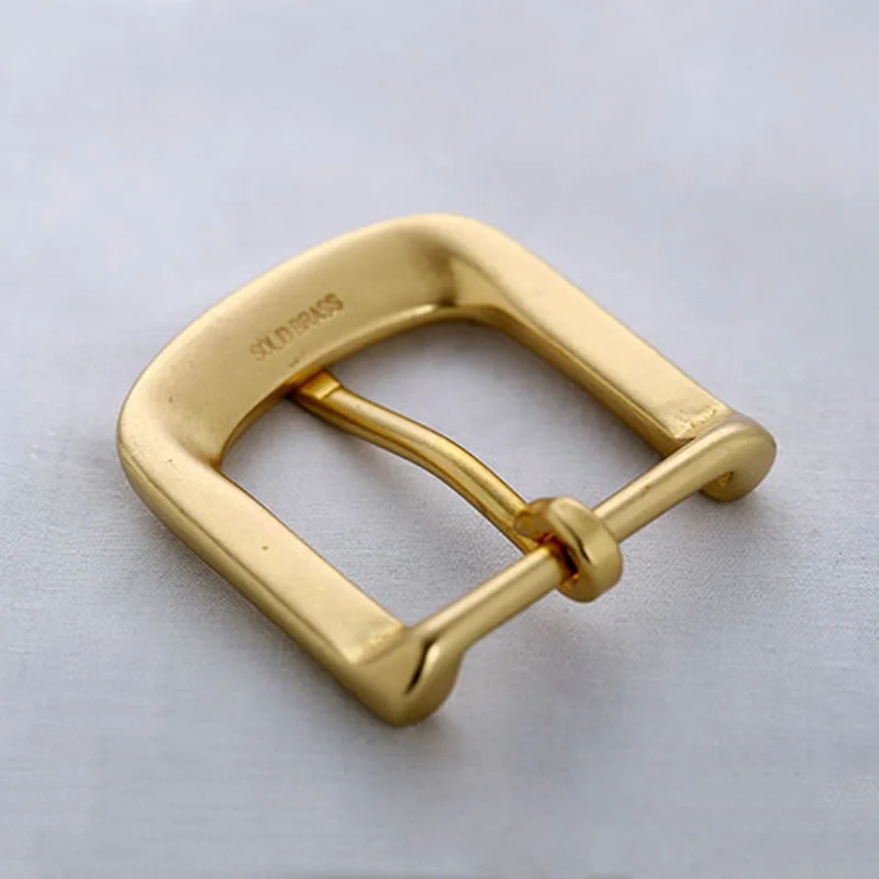 35mm Men\'s Solid Brass Buckle Pin Buckles Women\'s Casual Pants Jean Belt Buckles DIY leather craft hardware accessories