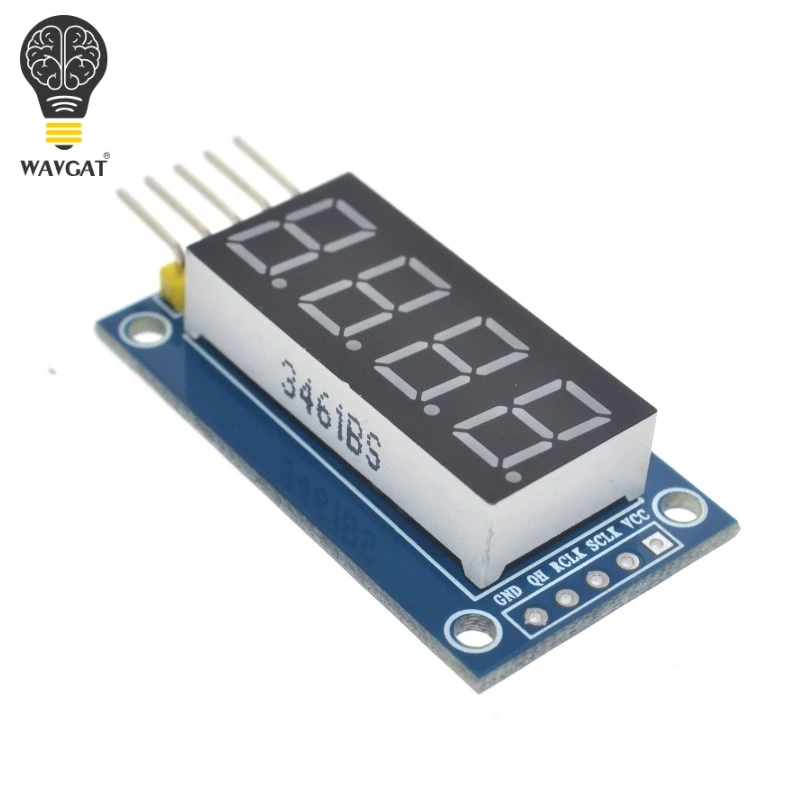 4 bity cyfrowy w kształcie tuby moduł wyświetlacza LED cztery szeregowe dla sterownika Arduino 595 — zdjęcie 3
