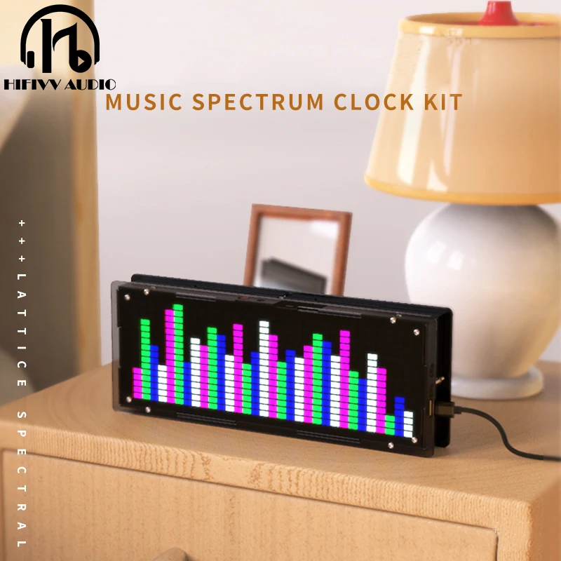 

HIFI DIY level LED Music Spectrum Analyzer Audio Level VU Meter MP3 PC Amplifier Audio Indicator Speed Adjustable AGC