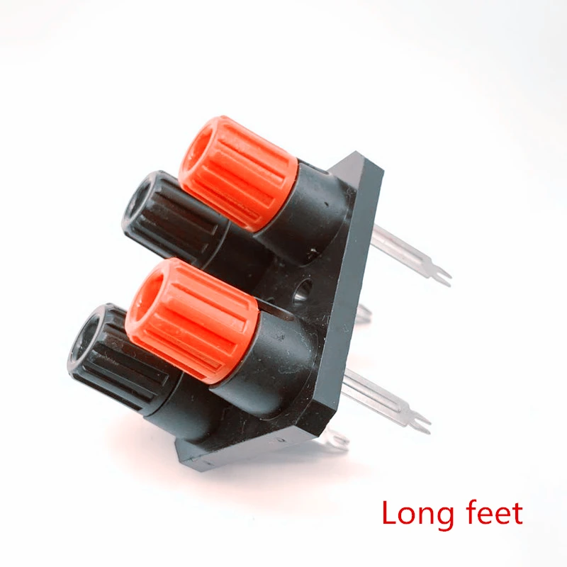 Clip de cable Banana externo WP WP4-10, Conector de Terminal de Audio de 4 bits, 4 pines, pies largos, amplificador de altavoz, 2 unids/lote