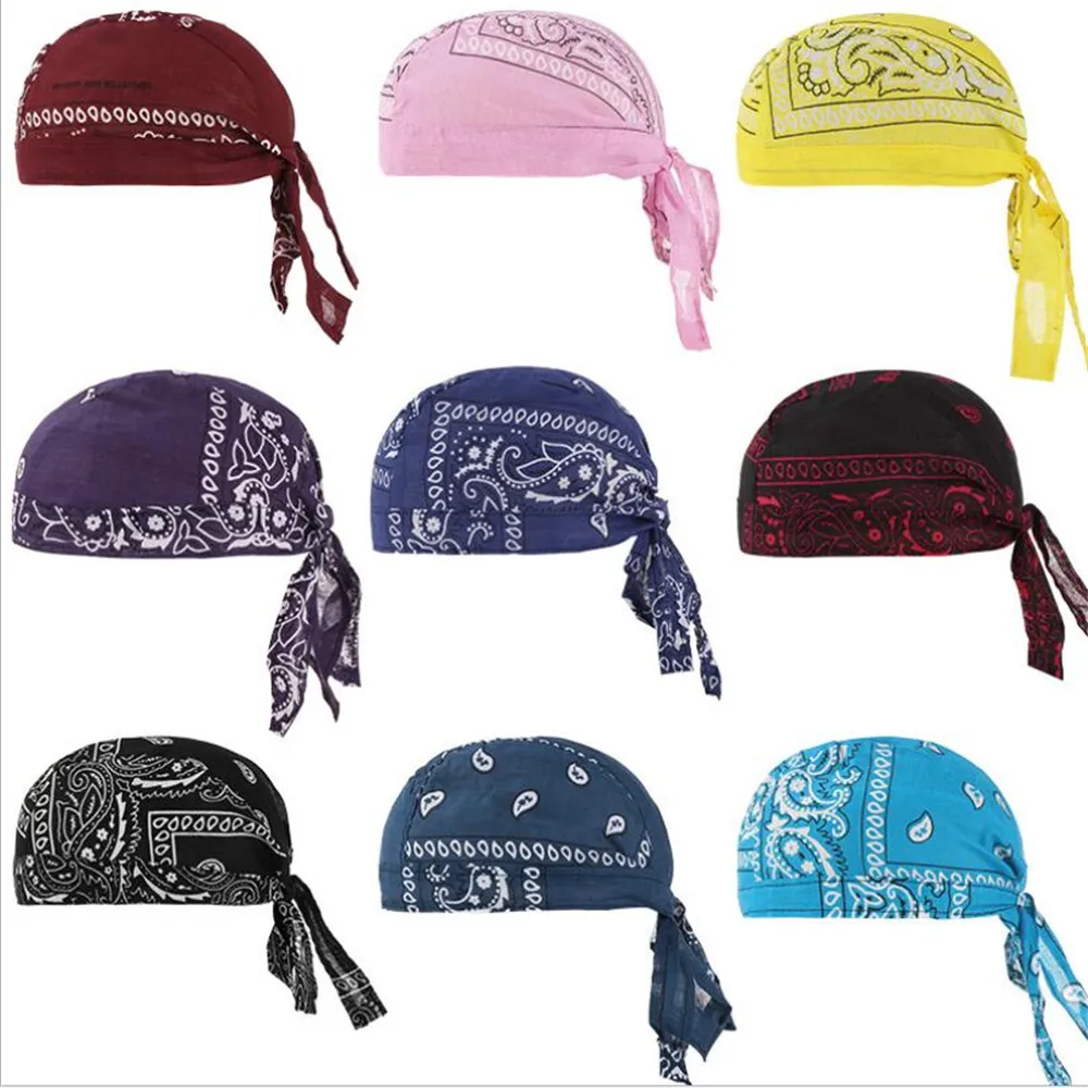 

Summer Pirate Helmet Cap Printed Breathable Sport Beanie Men Women Running Riding Bandana Headscarf Scarf Hat Headband Bonnet