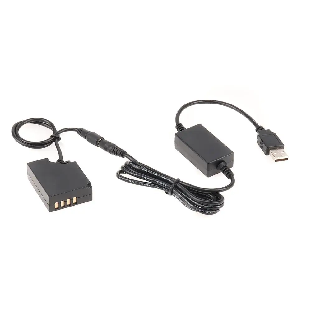 Placa de batería ficticia de NP-W126, Cable USB de 5V y 2A, par de CC, para Fuji XT2, XT3, XT20, XH1, XT20, X100F, XA3, XA5