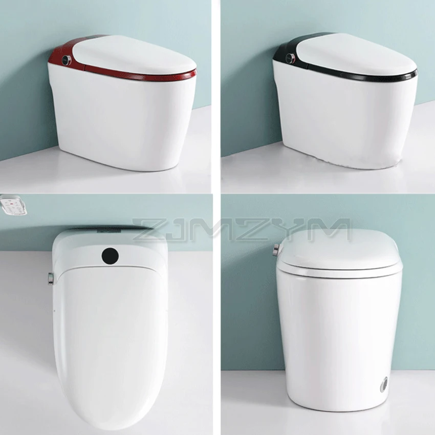 Smart Toilet Instant Hot Full Automatic Clamshell Household Foam Shield Toilets Integrated Non-tank Design Heated Toilet