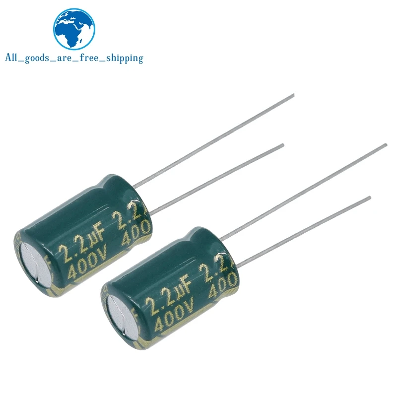 TZT 10/20/50PCS Hochwertiger 400V2.2UF 8*12mm 2.2UF 400V 8*12 Elektrolytkondensator – Detail 6