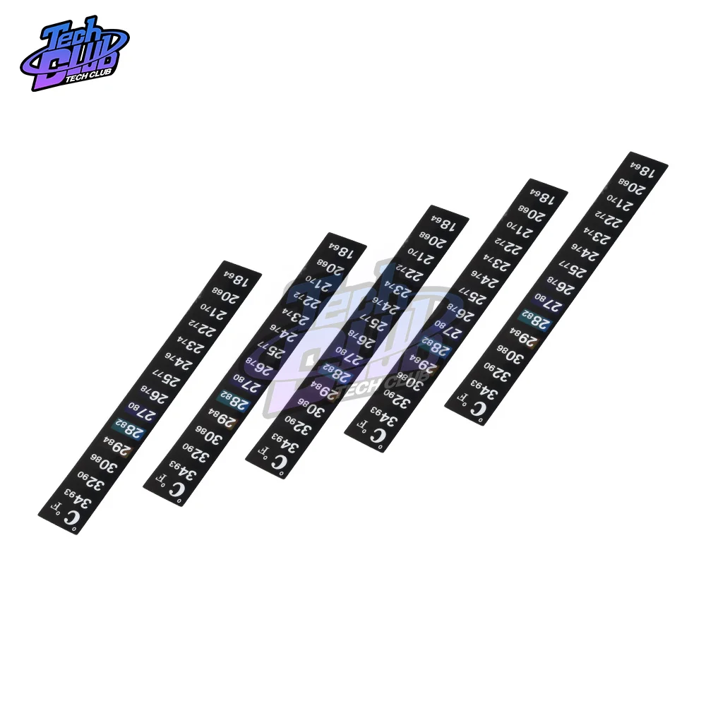 5pcs/lot Aquarium Fish Tank Strip Stick-on Discolor Thermometer Temperature Sticker Adhesive Sticky Dual Scale