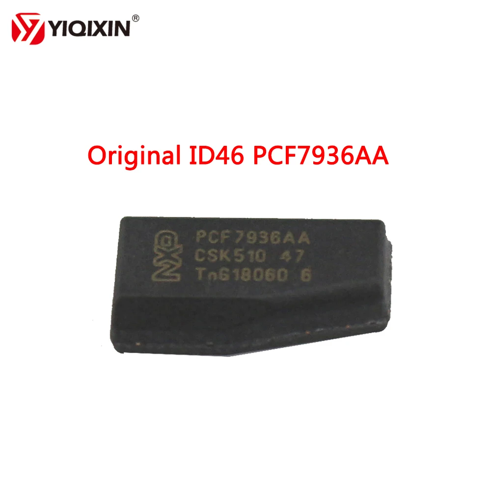 YIQIXIN 10Pcs/lot Transponder Chip ID46 PCF7936AA Car Key Chip Blank Original ID46 PCF7936 Phillip-s Crypto Blank Chip ID46