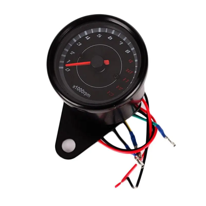 DC 12V Motorcycle Tachometer Modified LED Digital Display Motorbike Gauge Motorcycle LED Tachometer Professional