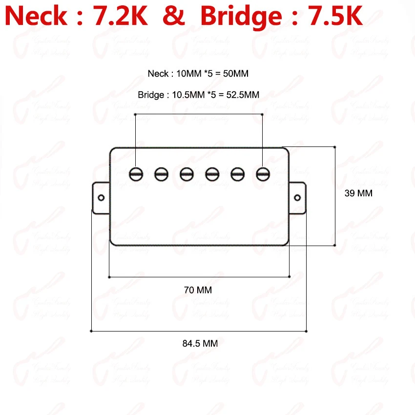 1 Set Original Genuine IBZ Super58 S58 Pickups Alnico Humbucker Pickups
