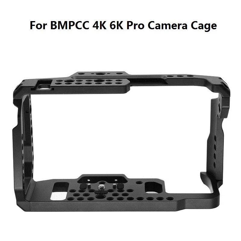 For BMPCC 4 K 6 K Camera Cage Video Film Movie Cage Quick Release Plate For Blackmagic Pocket Cinema Camera 4K/6K BMPCC 4K 6K