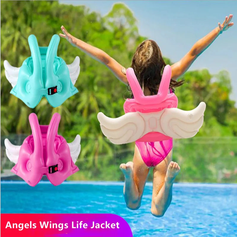 Gilet de natation ailes d'ange, pour enfants de 3 à 8 ans, gilet de sauvetage flottant amusant en plein air, apprentissage, anneaux de natation, fête à la piscine, jouets de plage