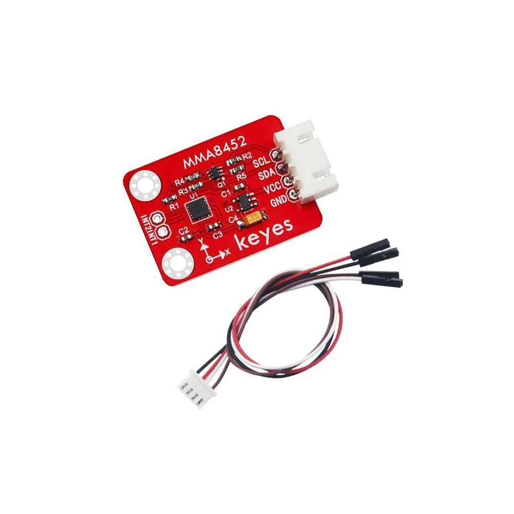 5pcs keyes brick MMA8452Q modulo sensore di inclinazione accelerazione digitale triassiale con interfacce anti-inversione bianche