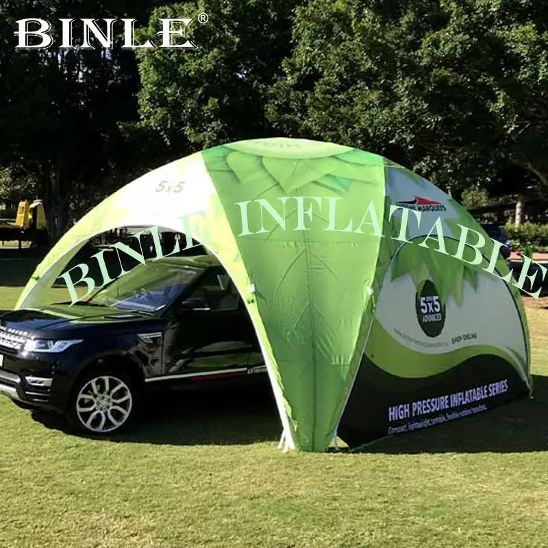 Air sealed outdoor event inflatable spider tent with full printing TPU air dome canopy advertising gazebo tent for exhibition