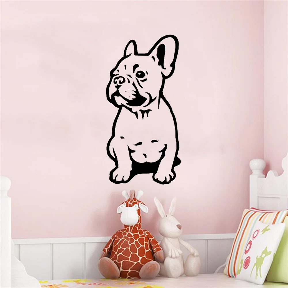 French Bulldog Wall Sticker Car Bumper Sticker Fances Dog Vinyl Decals Home Decor Wall stickers