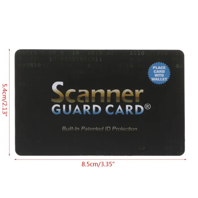 Portable Credit Card Protector RFID Blocking NFC Signals Shield Secure For Passport Case Purse