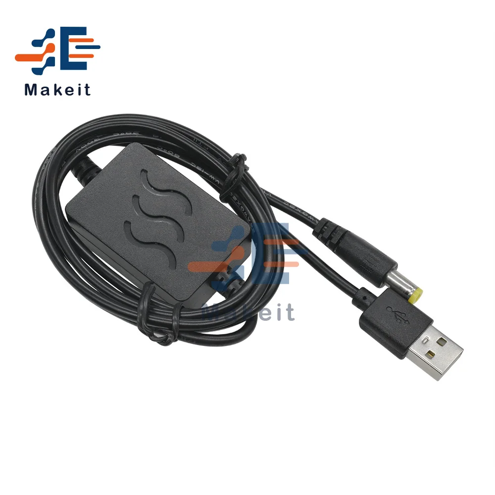 DC 5V to 9V/12V 1A USB Charge Power Boost Cable 2.1x5.5mm Power Step UP Converter Adapter For Mini Speaker image 4