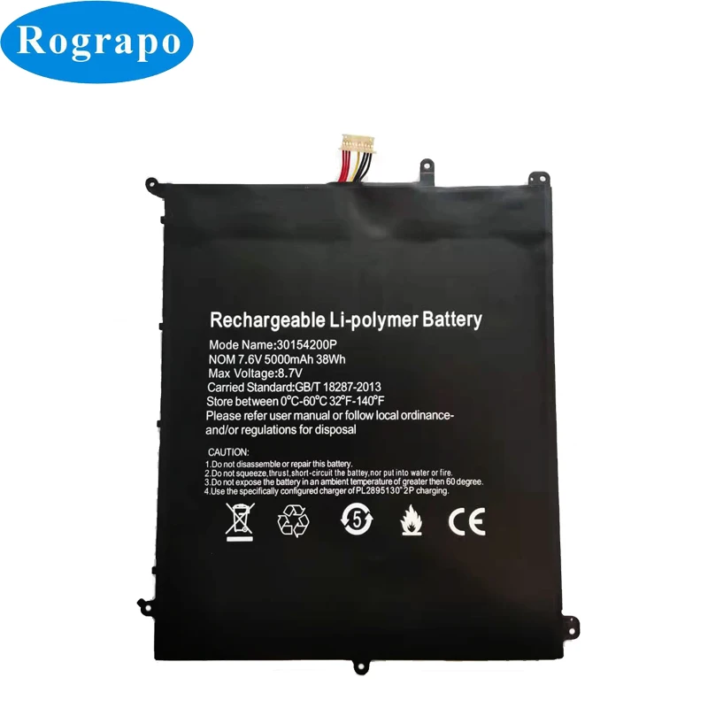 New 7.6V 5000mAh Notebook Laptop Tablet PC Battery For BMAX S13 With 7-Wires Plug