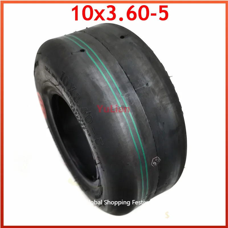 10x3.60-5 Tubeless Tire Go Kart Drift Tyre CST Smooth Racing Kart Racing Tires Accessories