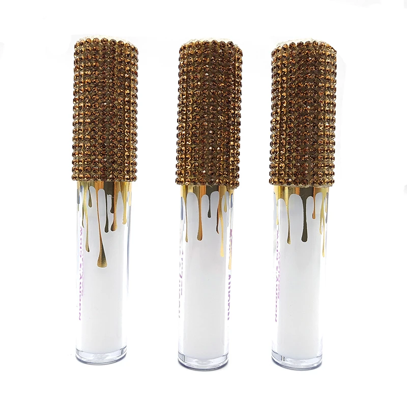 Custom Diamond Eyelash Glue Private Label Lash Glue Latex Free Glitter Lashes Adhesive Waterproof Eyelashes Glue